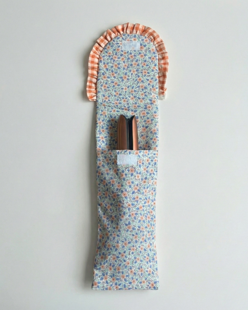 Funda de plancha de pelo Orange Flowers