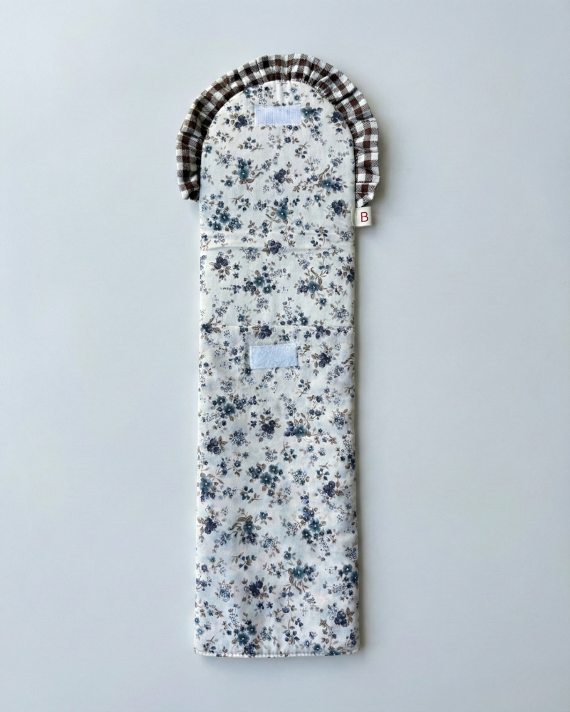 Funda de plancha de pelo Vichy brown