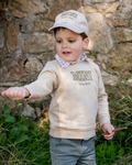 delantero gorra beige personalizada niño bordado mini