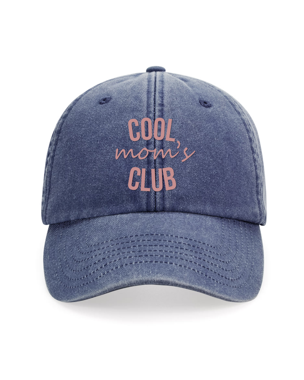 Gorra personalizada Cool Mom's Club azul