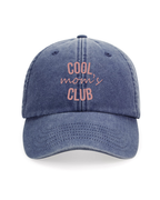 Gorra personalizada Cool Mom's Club azul