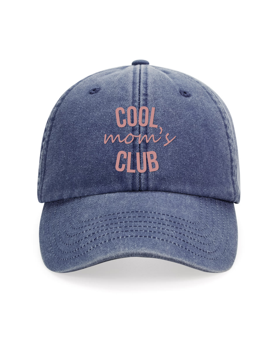 Gorra personalizada Cool Mom's Club azul