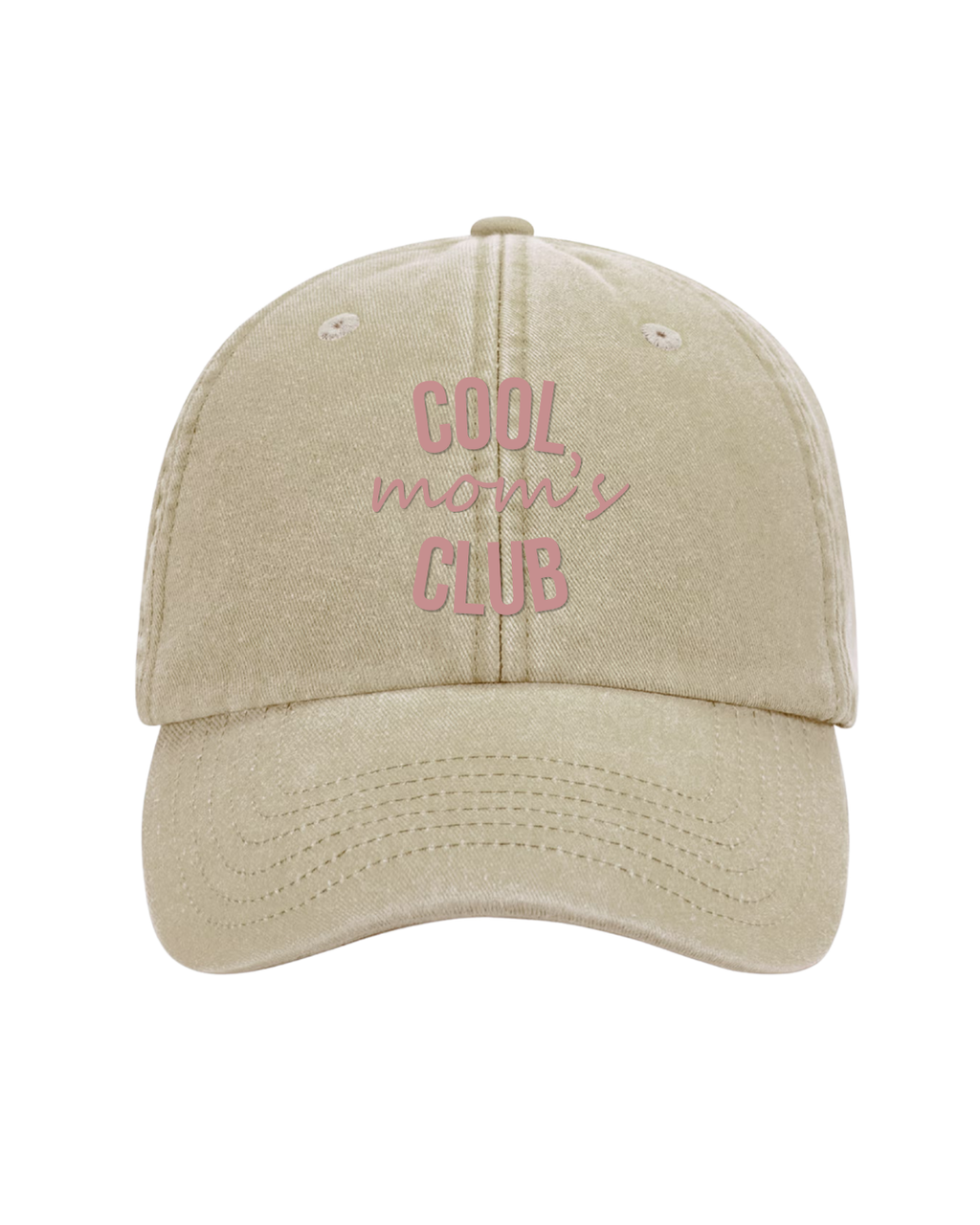 Gorra personalizada Cool Mom's Club beige