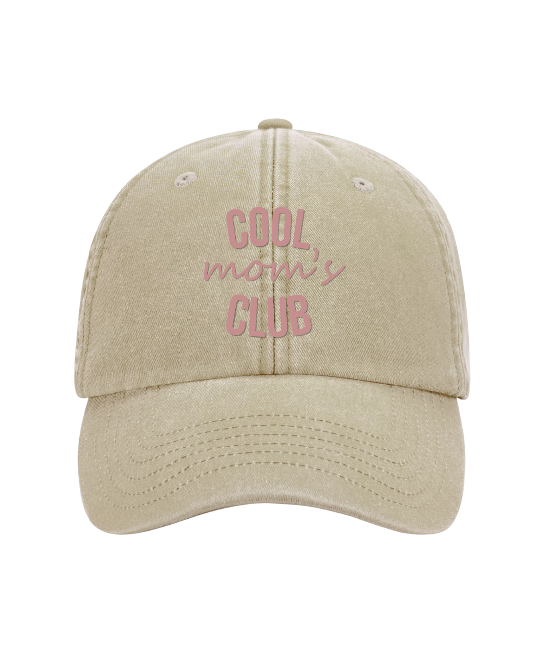 Gorra personalizada Cool Mom's Club beige