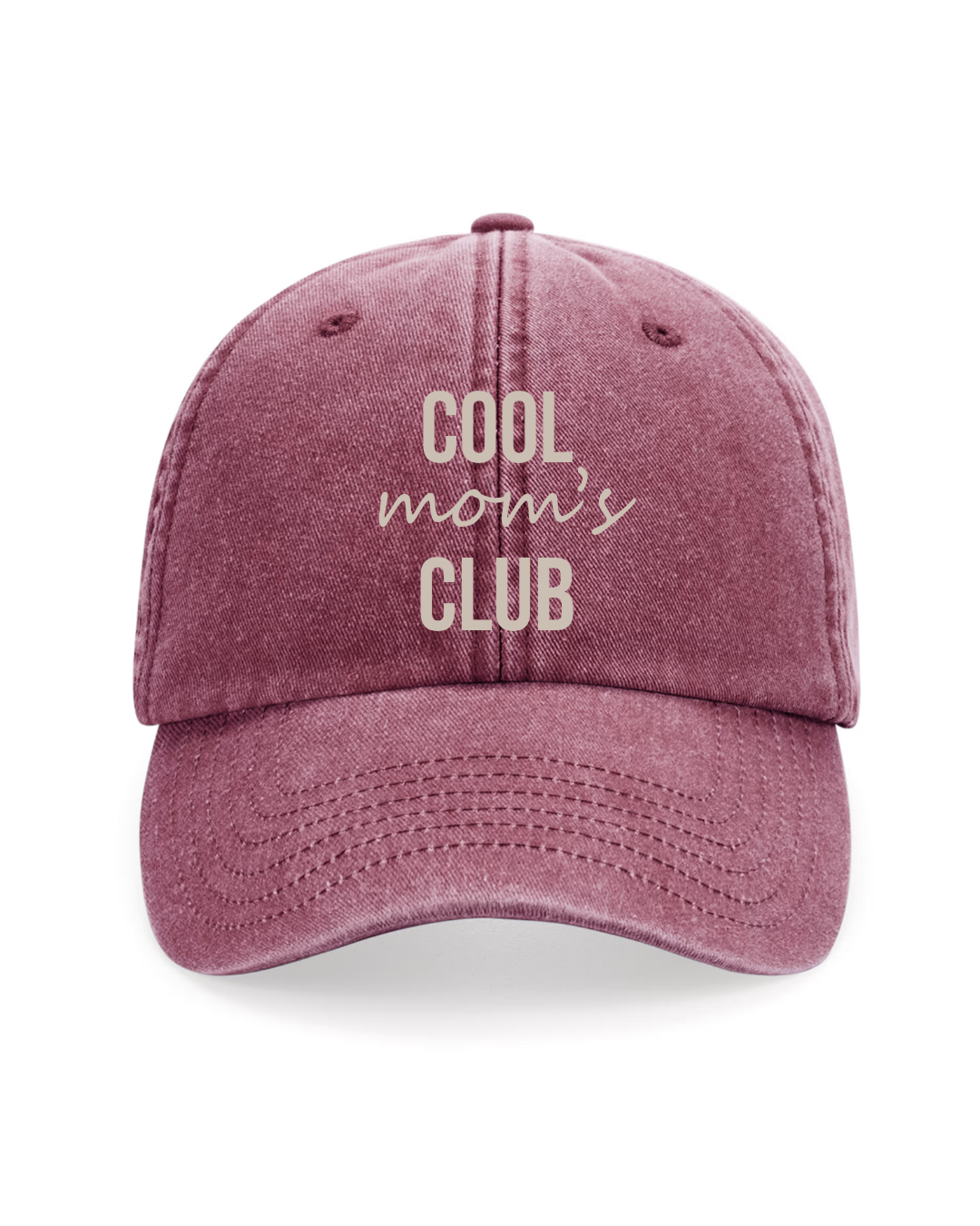 Gorra personalizada Cool Mom's Club granate