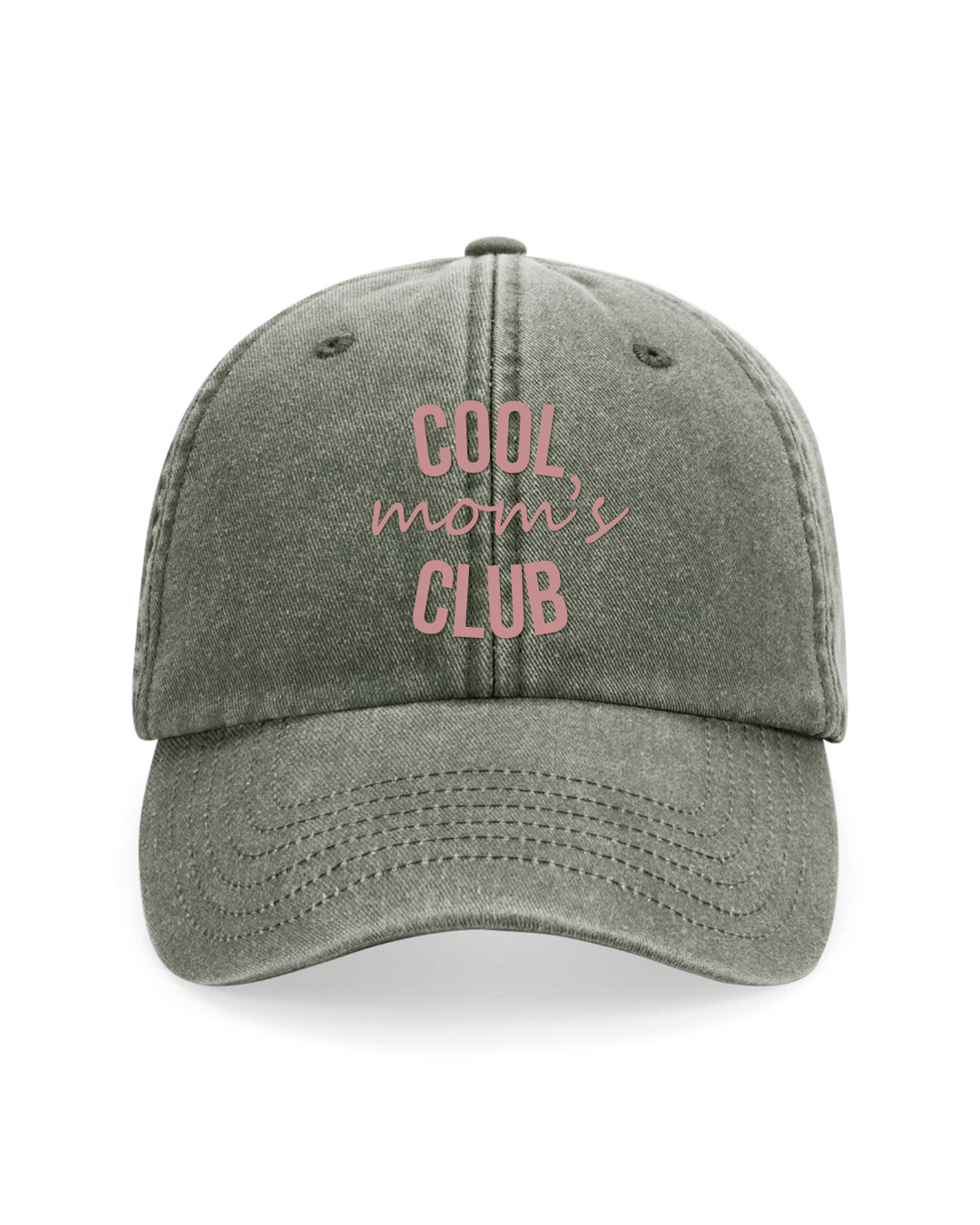 Gorra personalizada Cool Mom's Club verde