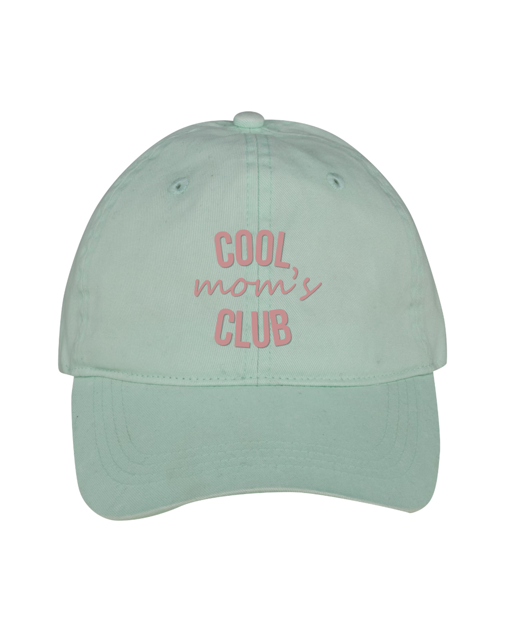 Gorra personalizada Cool Mom's Club verde mint
