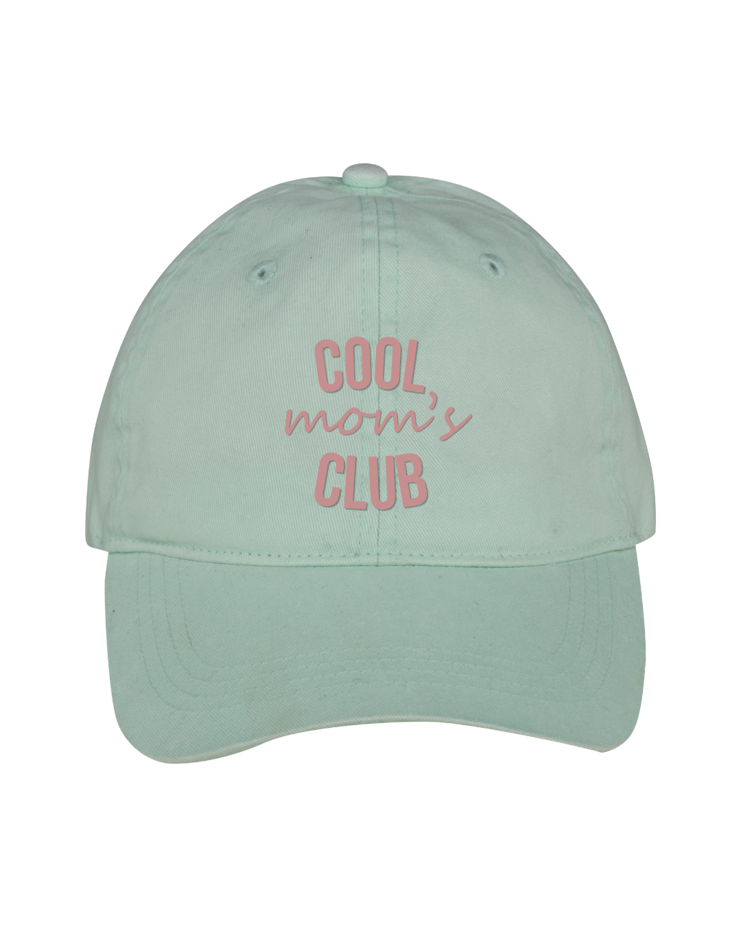 Gorra personalizada Cool Mom's Club verde mint