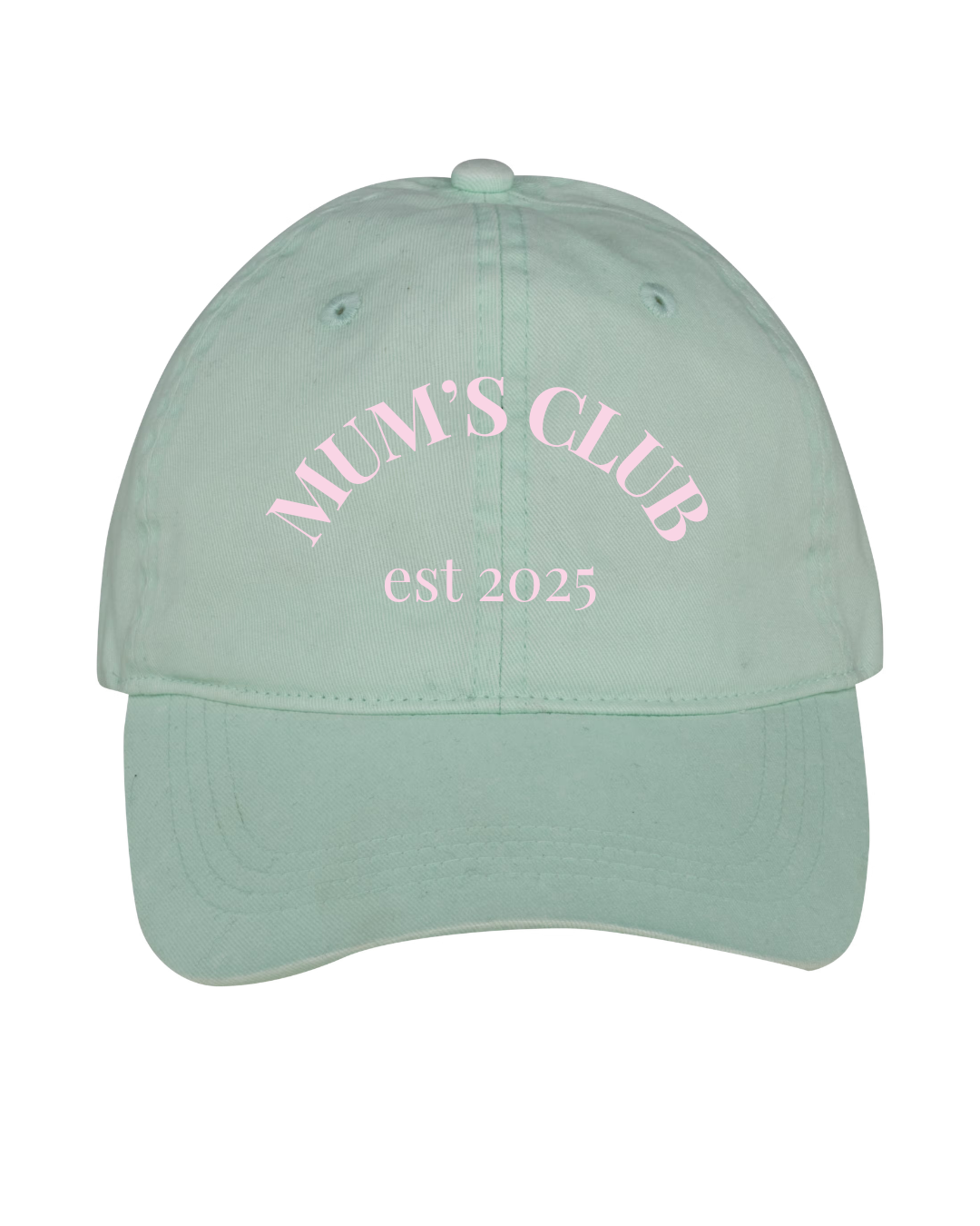 Gorra personalizada dos frases verde mint