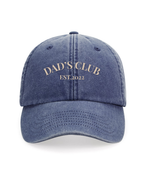 Gorra personalizada dos frases azul