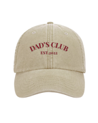 Gorra personalizada dos frases beige