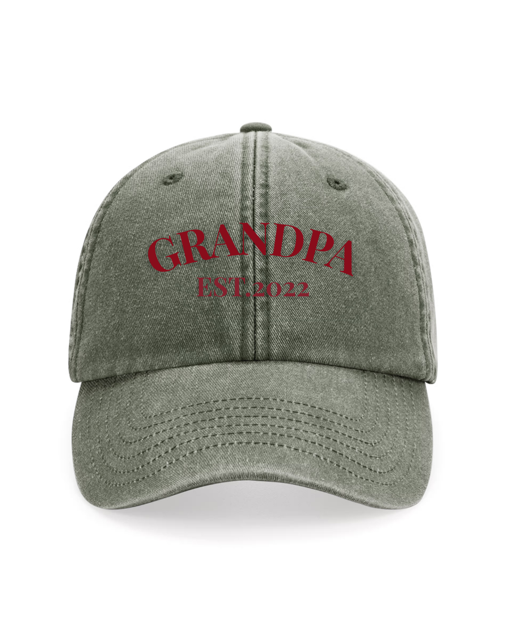 Gorra personalizada dos frases verde
