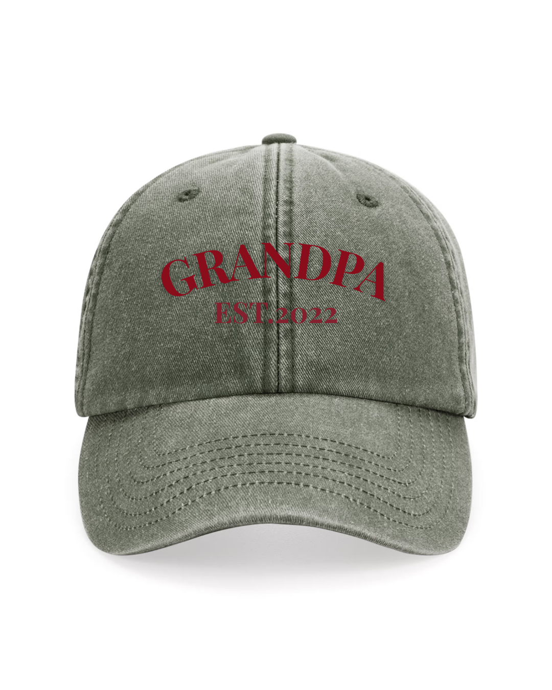 Gorra personalizada dos frases verde