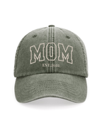 Gorra personalizada MOM letras gruesas verde