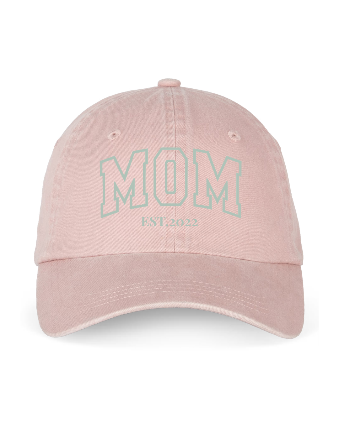 Gorra personalizada MOM letras gruesas rosa