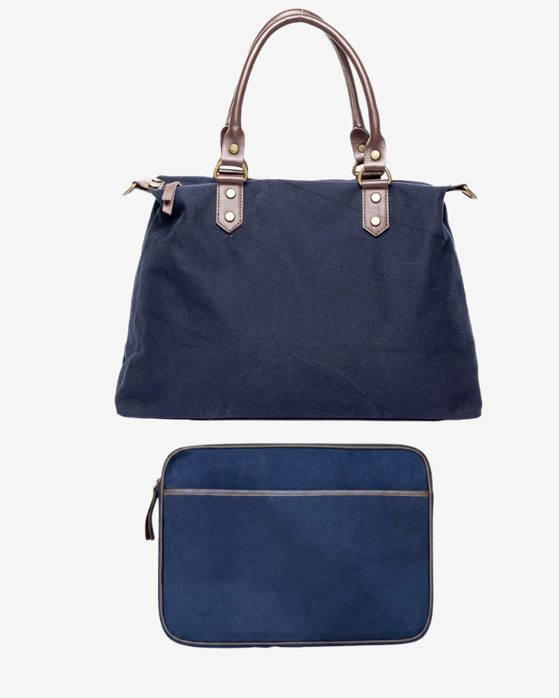 Pack Bolso Federica + Funda Federica Azul marino