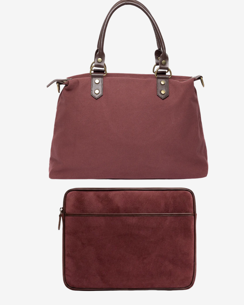 Pack Bolso Federica + Funda Federica granate