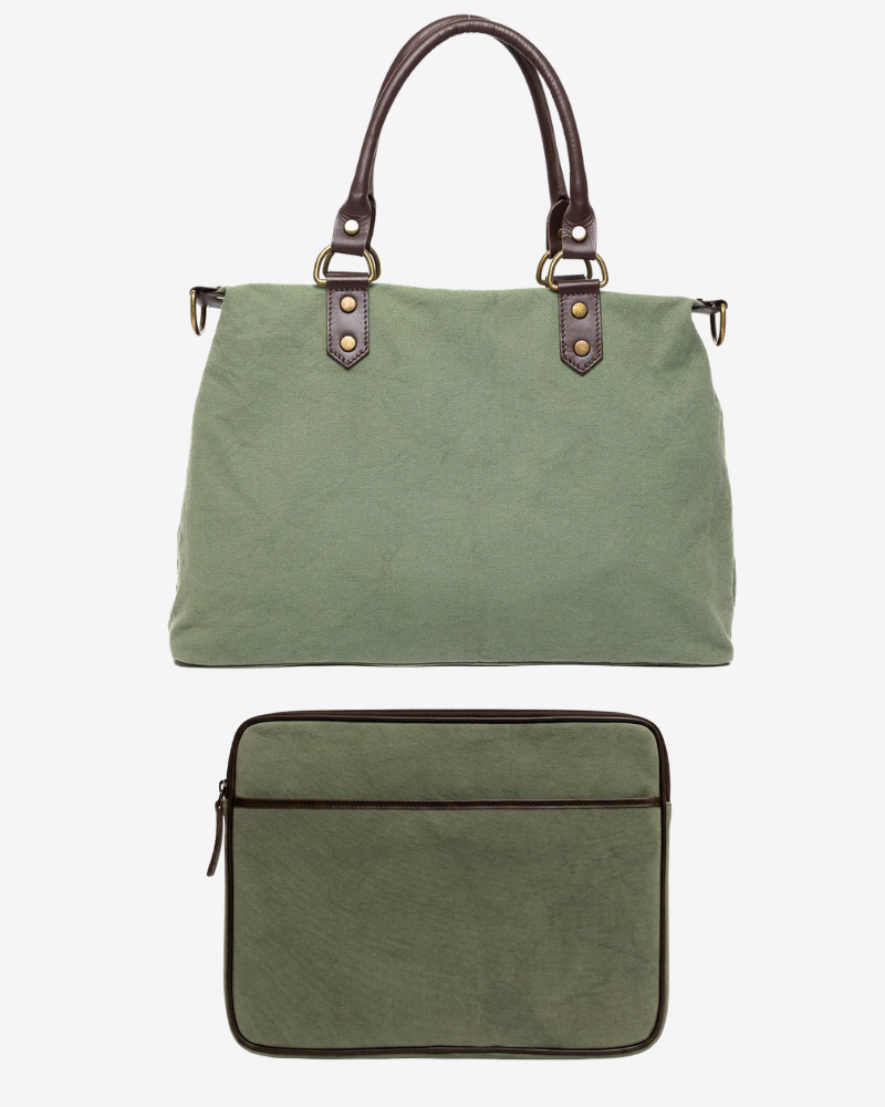 Pack Bolso Federica + Funda Federica Kaki