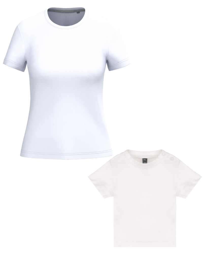 Pack camisetas personalizadas mamá + niño