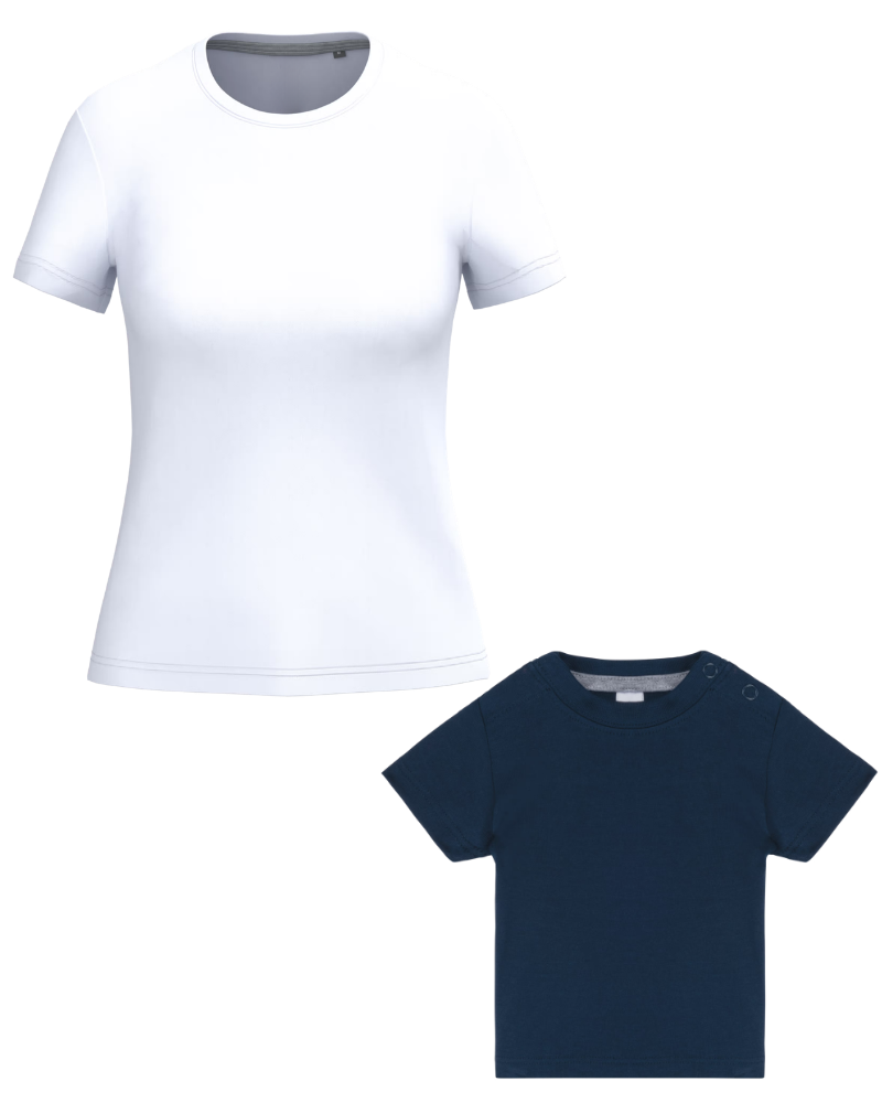 Pack camisetas personalizadas mamá + niño