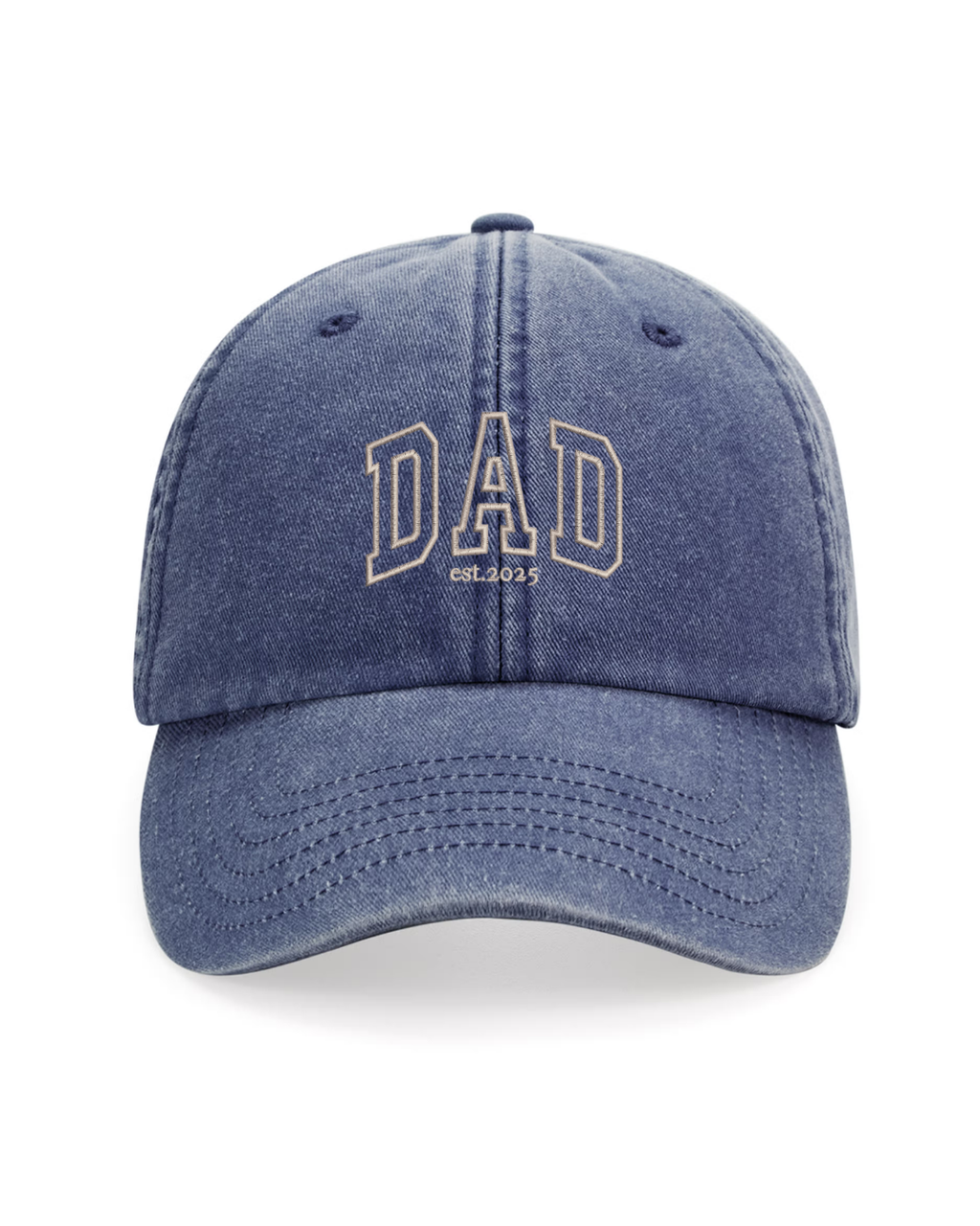 Gorra personalizada DAD letras gruesas azul