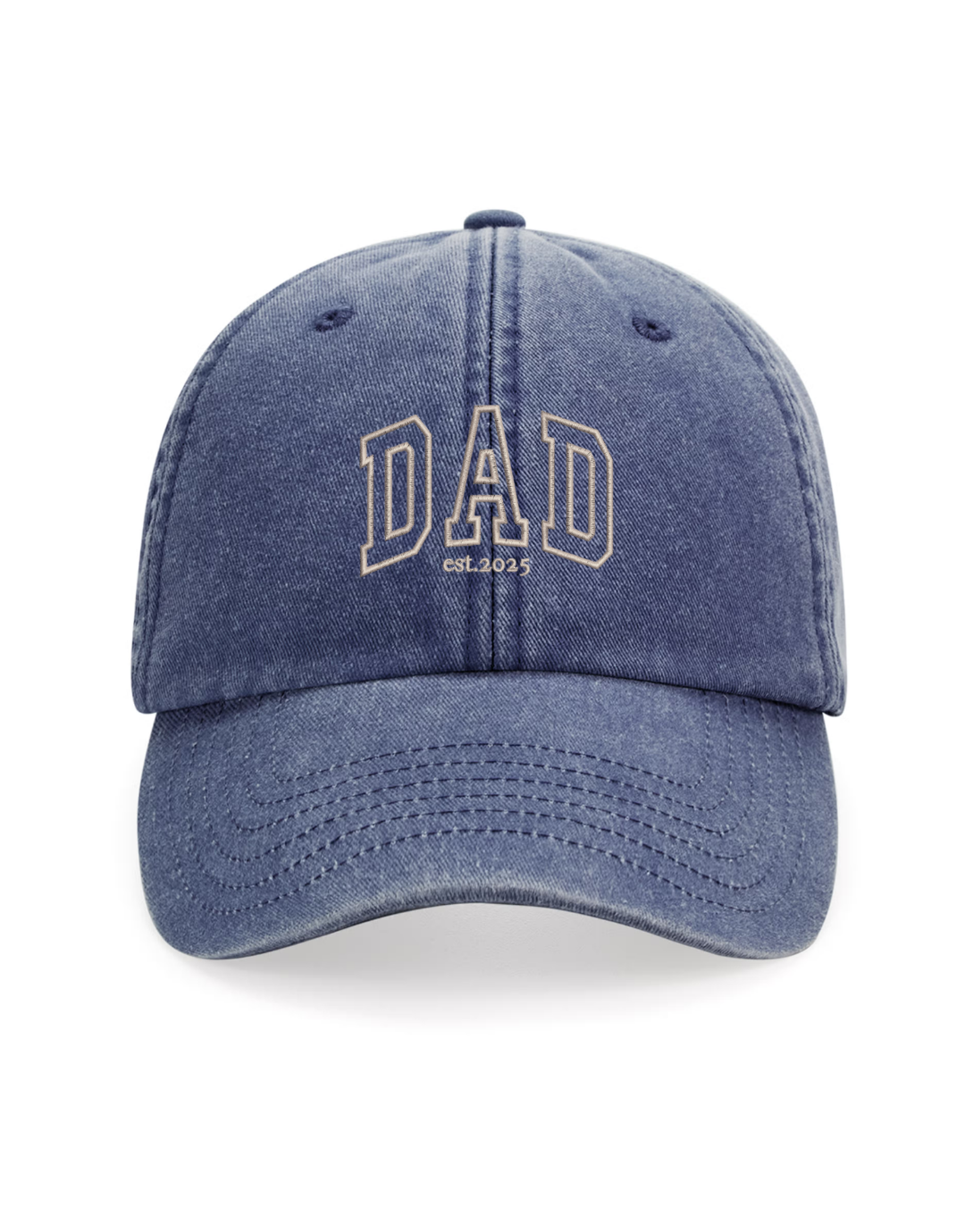 Gorra personalizada DAD letras gruesas azul