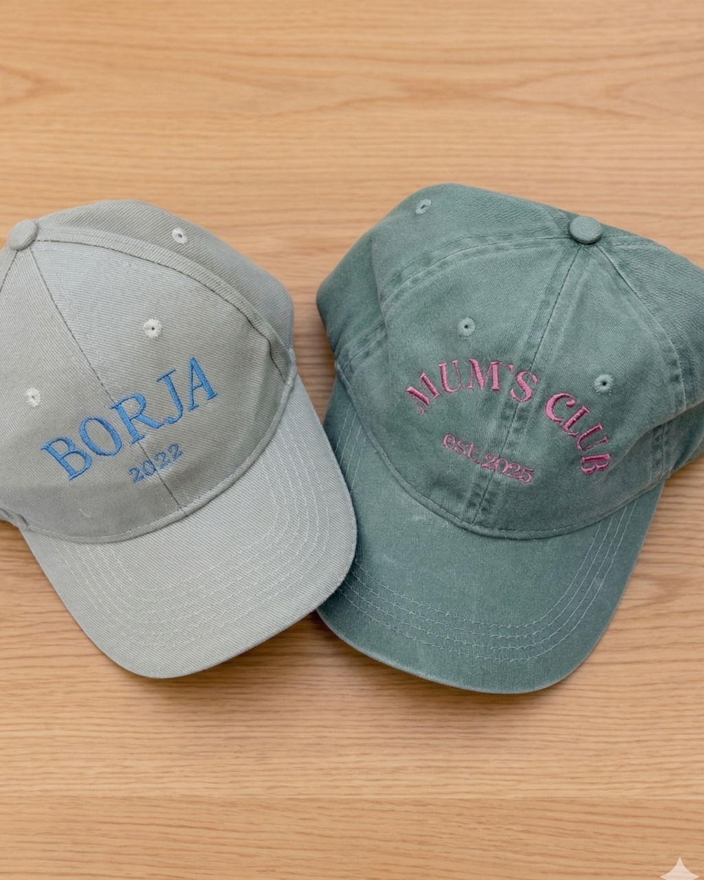 Pack gorras personalizadas una o dos frases adulto y niño