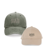 Pack gorras personalizadas DAD y MINI letras gruesas