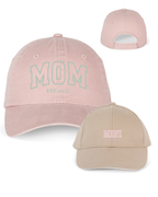 Pack gorras personalizadas MOM y MINI letras gruesas