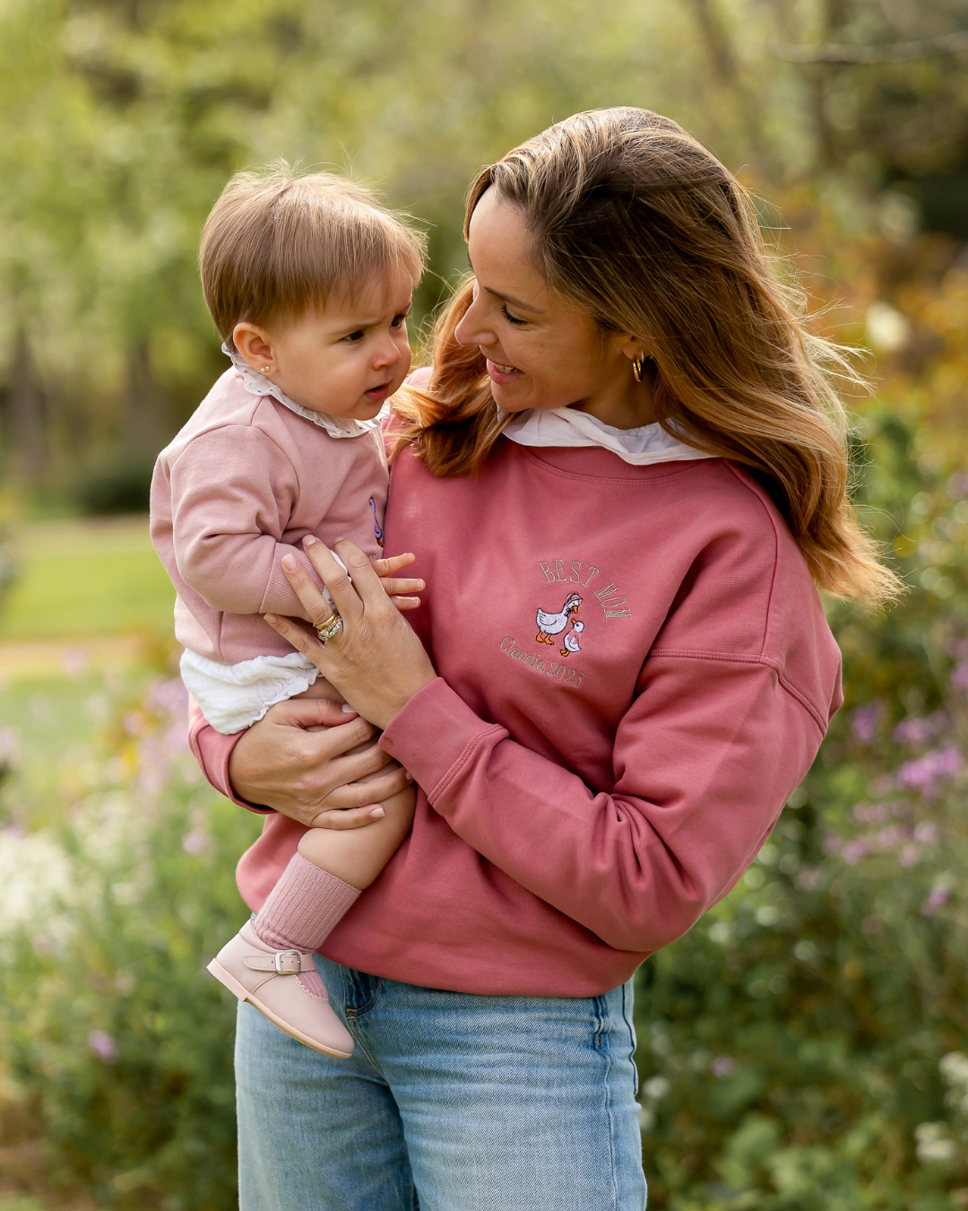 Pack bebé y Mamá sudaderas personalizadas ganso (hasta 36 meses)