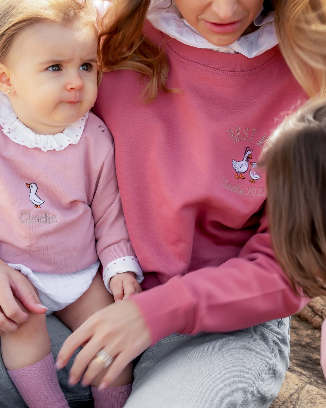 Pack bebé y Mamá sudaderas personalizadas ganso (hasta 36 meses)