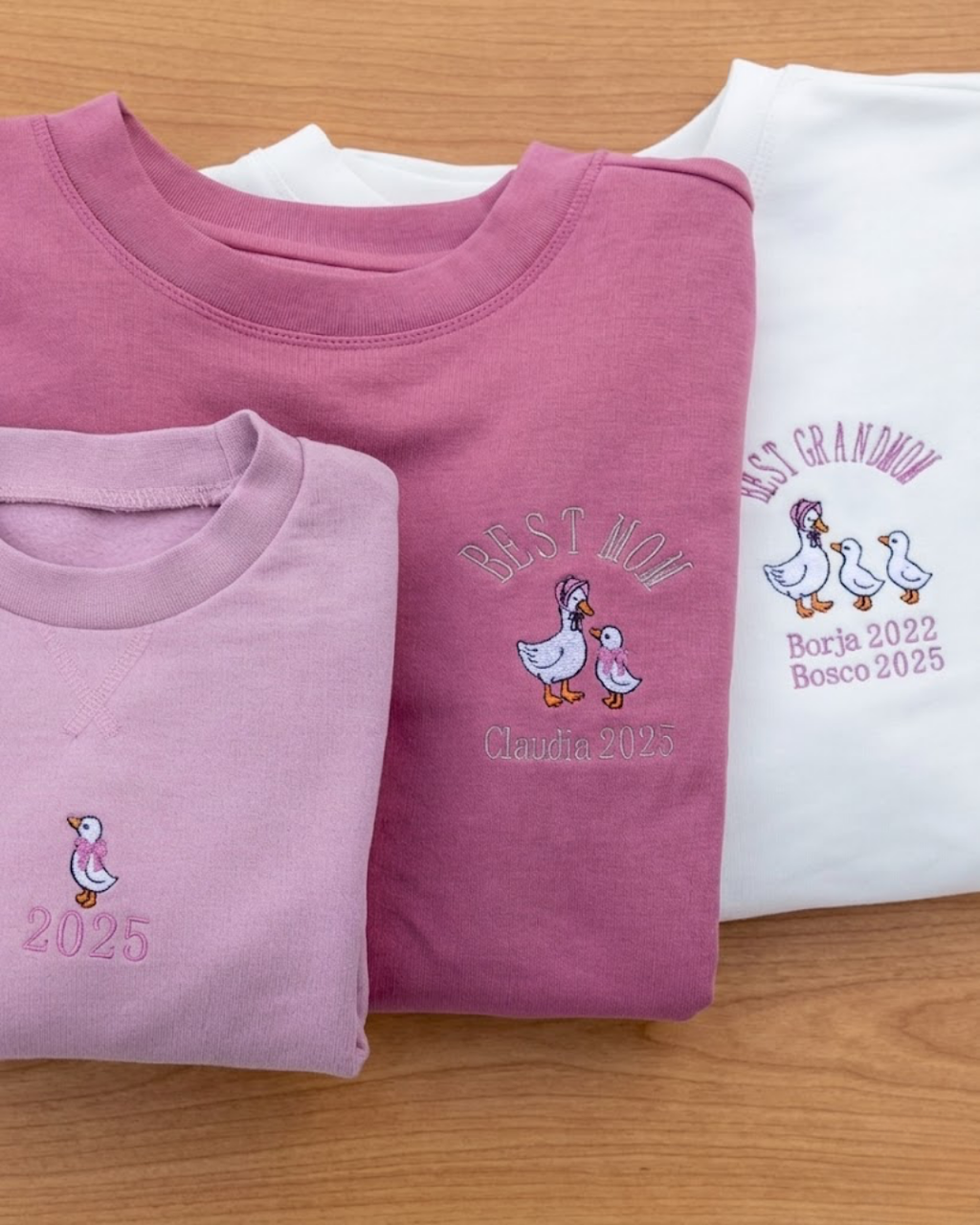 Pack Niño y Mamá sudaderas personalizadas ganso (desde 4 años)