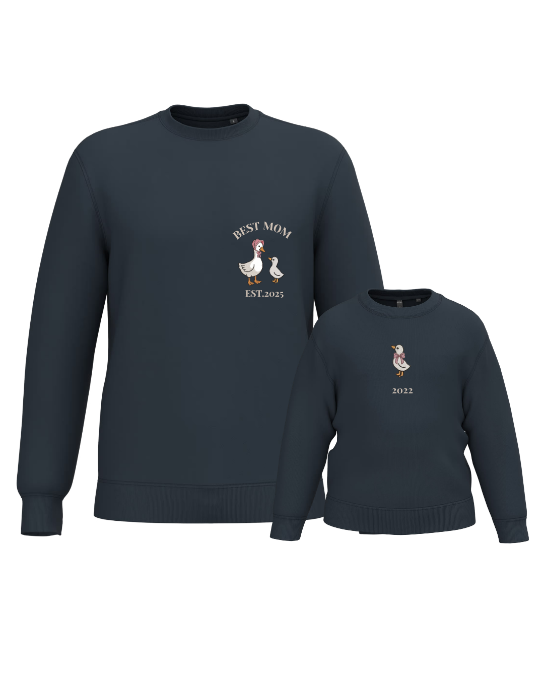 Pack Niño y Mamá sudaderas personalizadas ganso (desde 4 años)