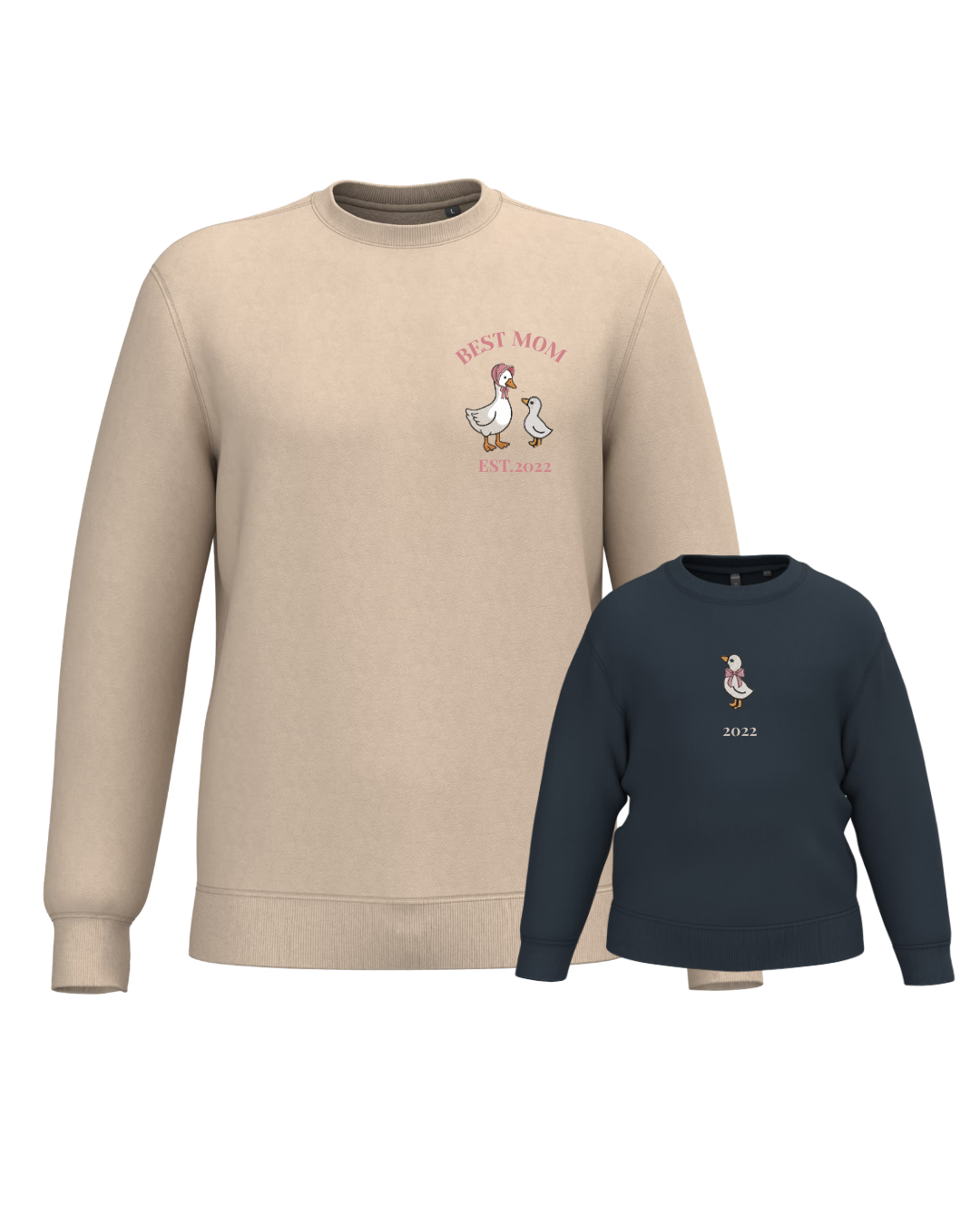 Pack Niño y Mamá sudaderas personalizadas ganso (desde 4 años)