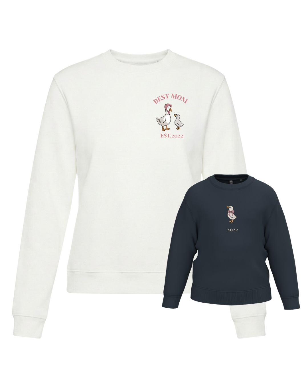 Pack Niño y Mamá sudaderas personalizadas ganso (desde 4 años)