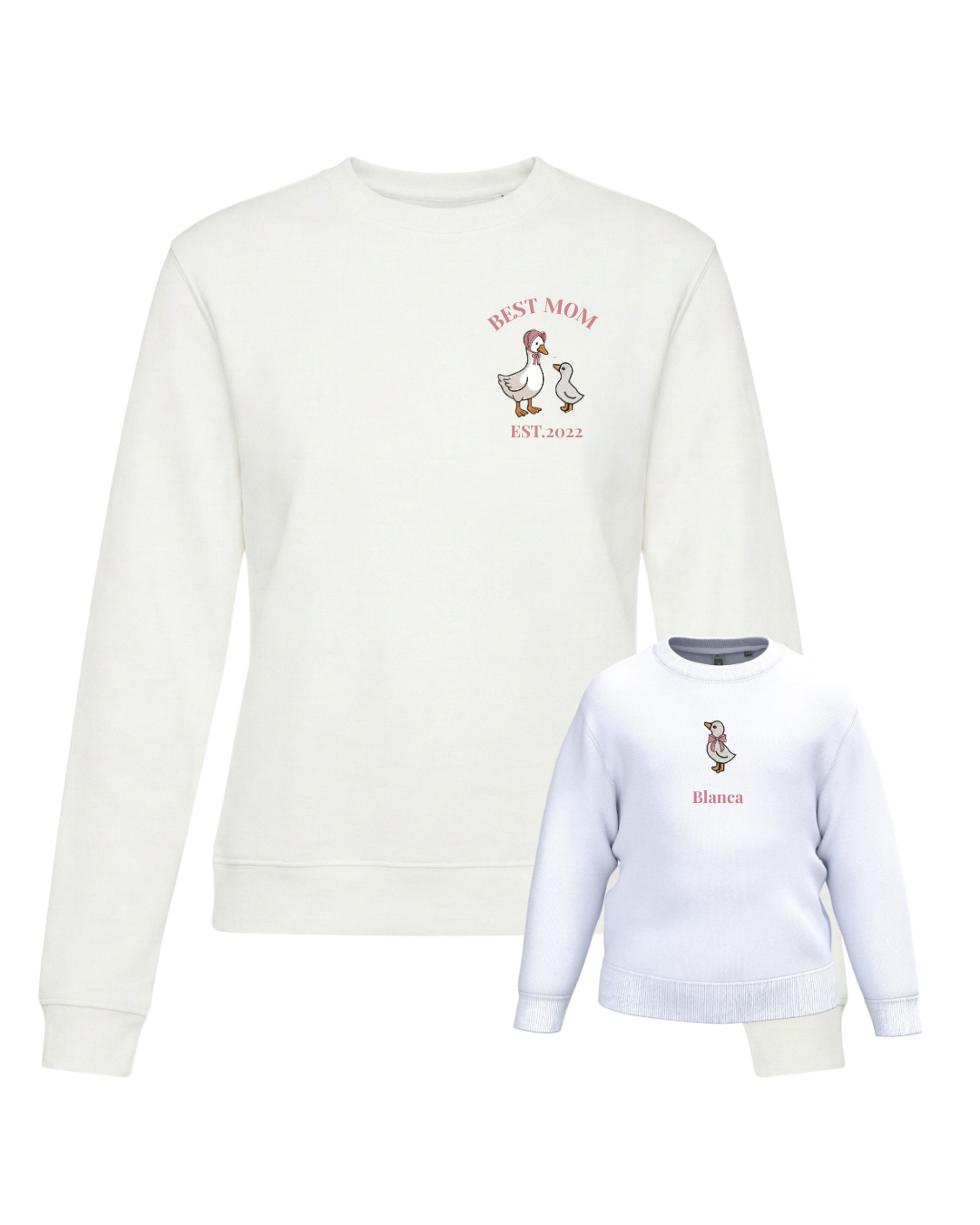 Pack Niño y Mamá sudaderas personalizadas ganso (desde 4 años)