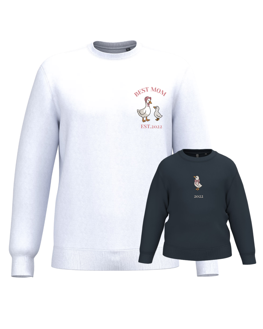 Pack Niño y Mamá sudaderas personalizadas ganso (desde 4 años)