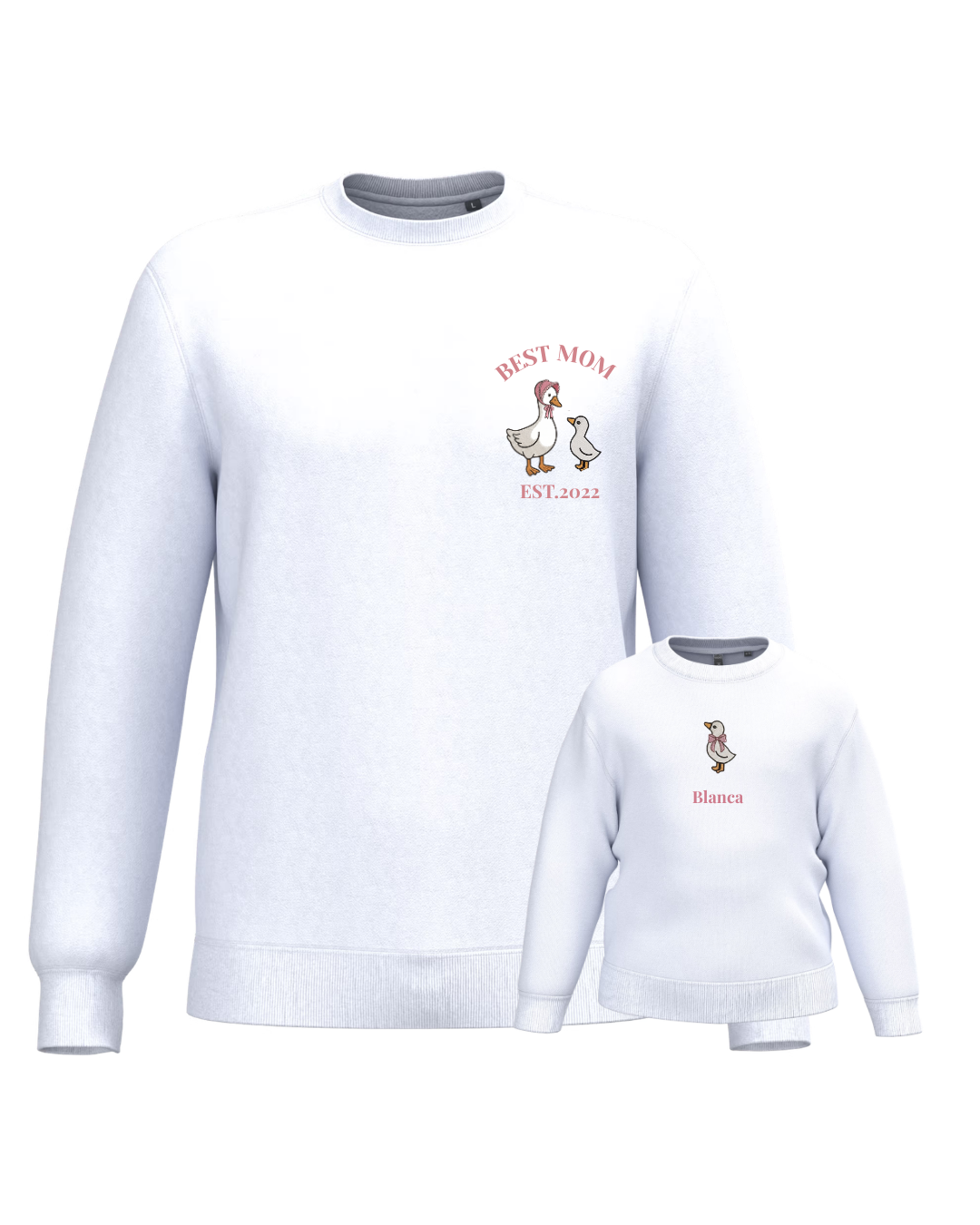 Pack Niño y Mamá sudaderas personalizadas ganso (desde 4 años)