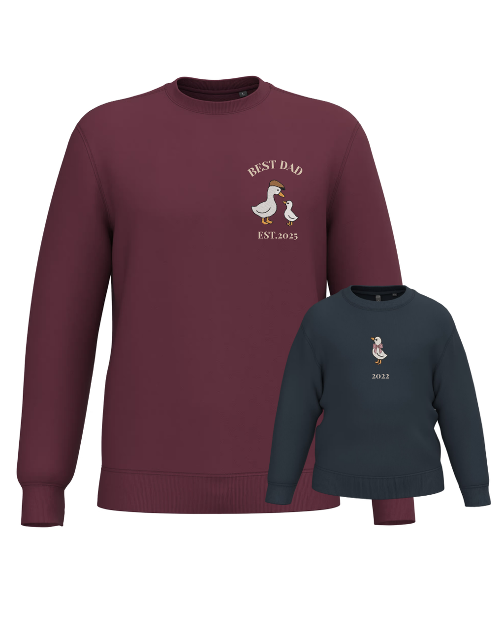 Pack bebé y Mamá sudaderas personalizadas ganso (hasta 36 meses)