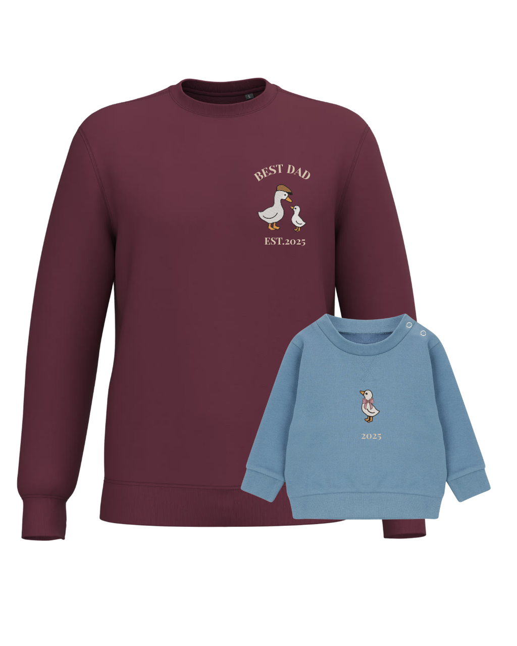 Pack bebé y Mamá sudaderas personalizadas ganso (hasta 36 meses)