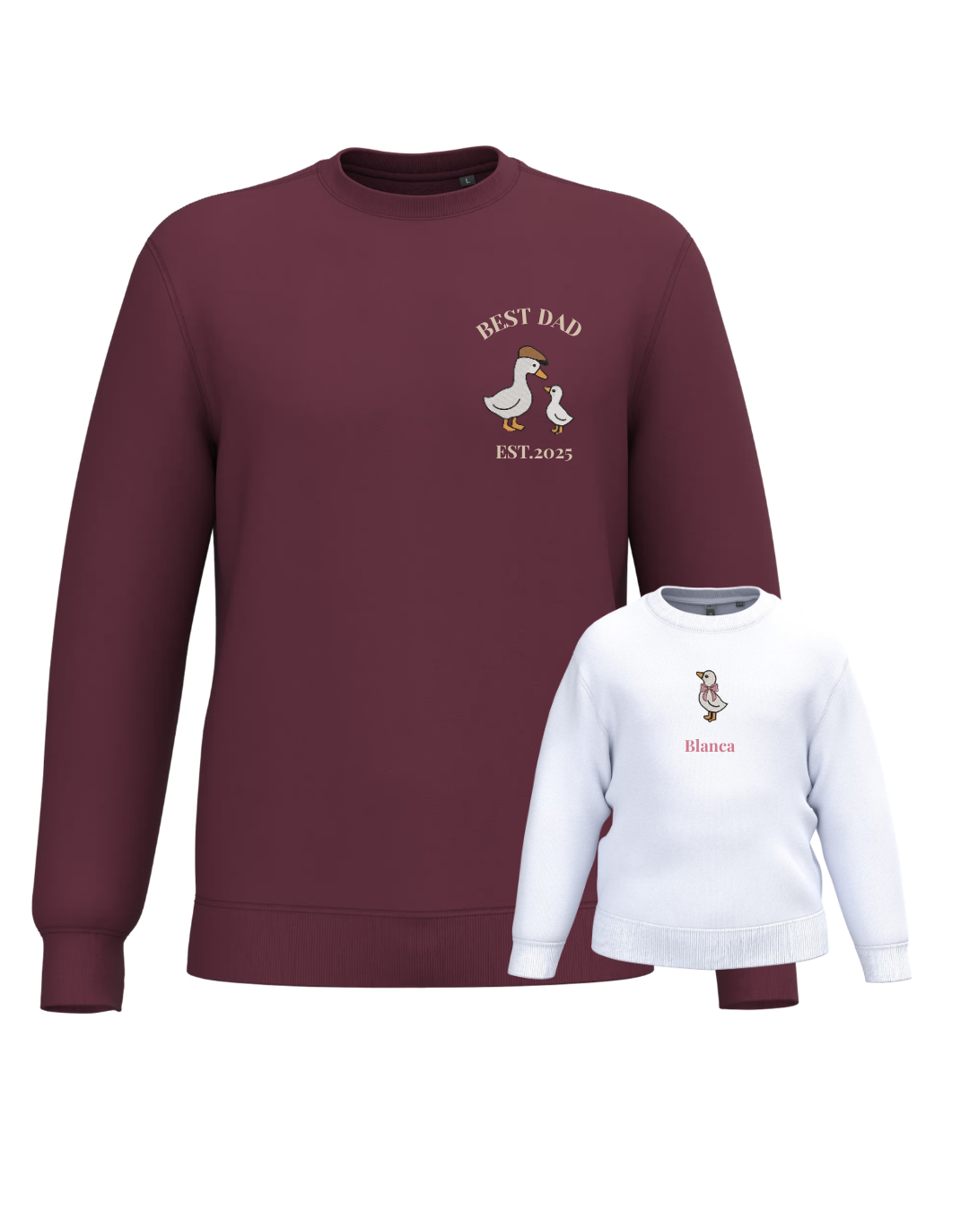Pack Niño y Mamá sudaderas personalizadas ganso (desde 4 años)