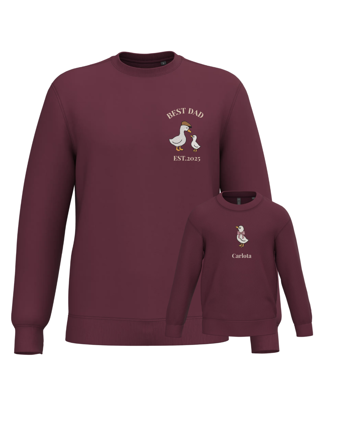 Pack Niño y Mamá sudaderas personalizadas ganso (desde 4 años)