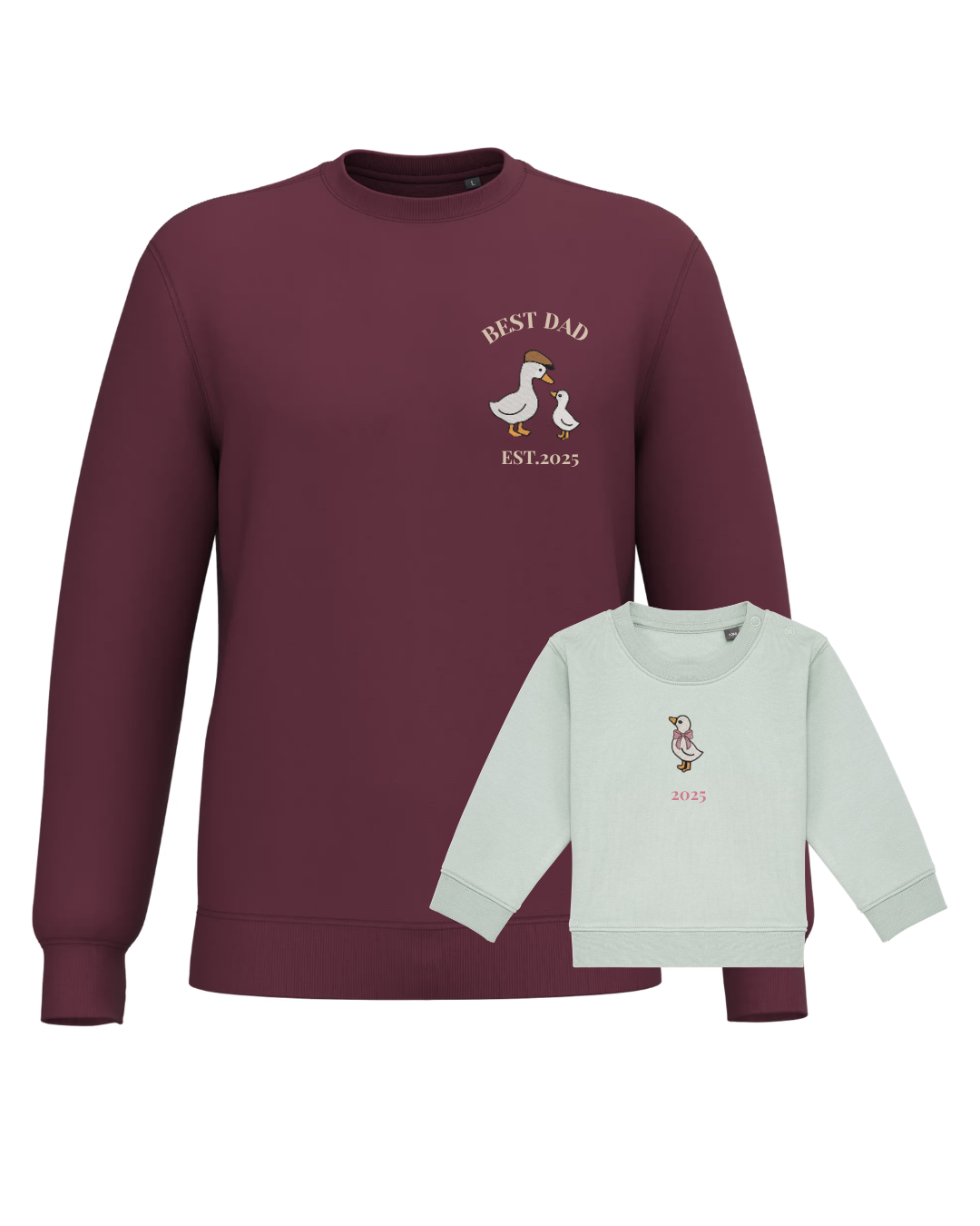 Pack bebé y Mamá sudaderas personalizadas ganso (hasta 36 meses)