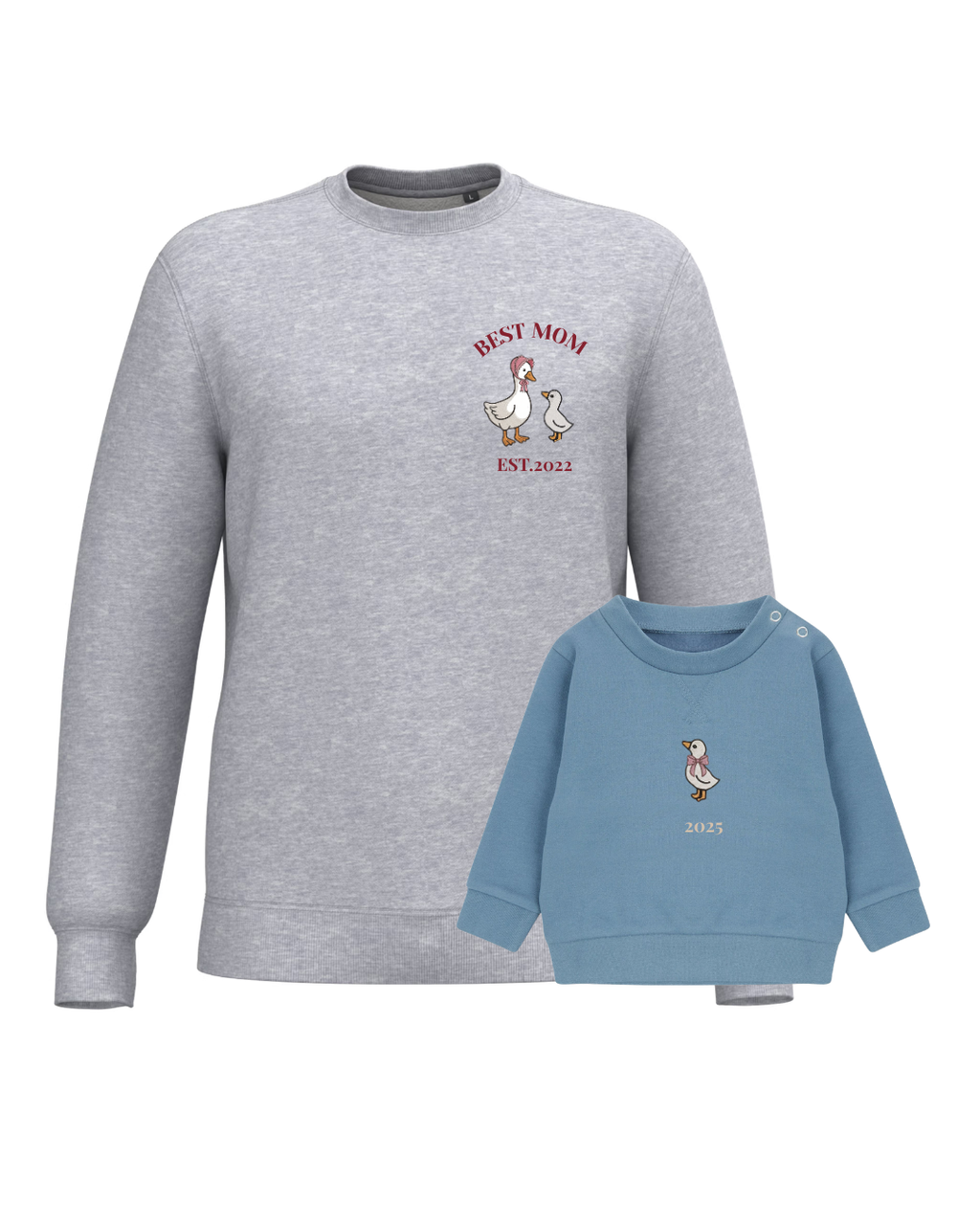 Pack bebé y Mamá sudaderas personalizadas ganso (hasta 36 meses)