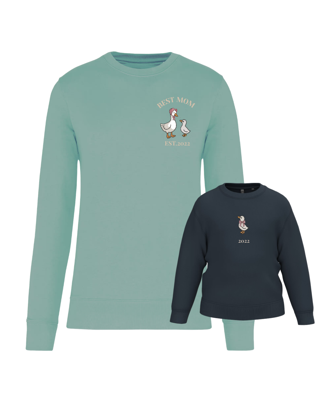 Pack Niño y Mamá sudaderas personalizadas ganso (desde 4 años)