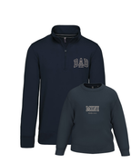 Pack bebé y adulto (zip) sudaderas personalizadas Dad y Mini (hasta 36 meses)