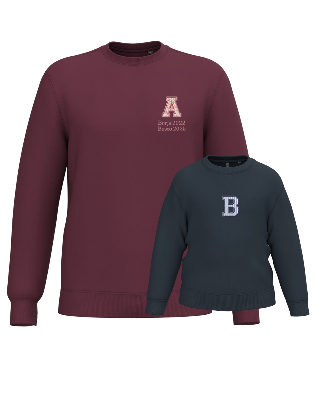 Pack mamá y bebé sudaderas Inicial (hasta 36 meses)