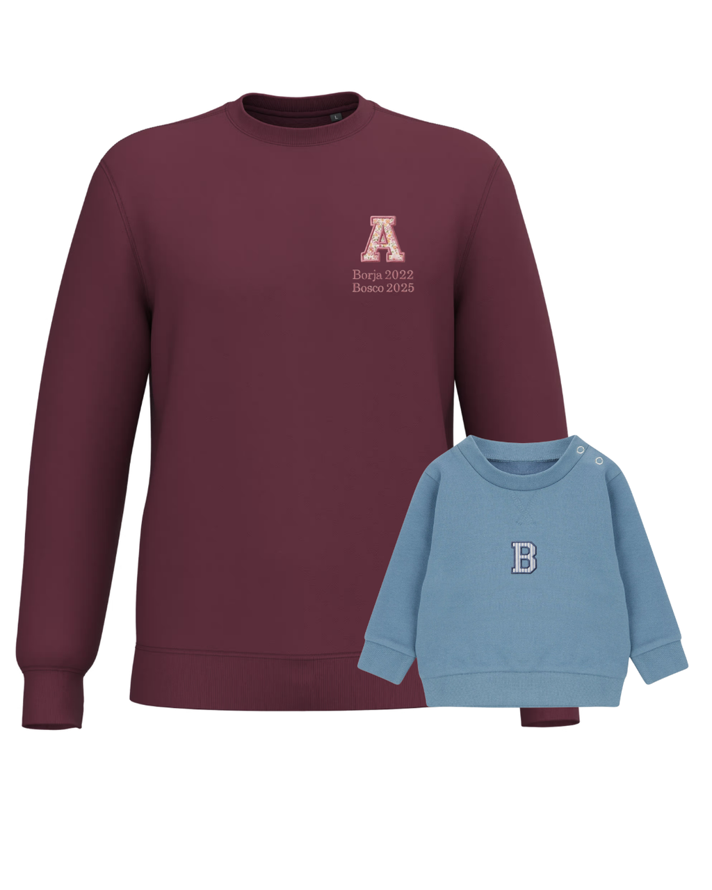 Pack mamá y bebé sudaderas Inicial (hasta 36 meses)