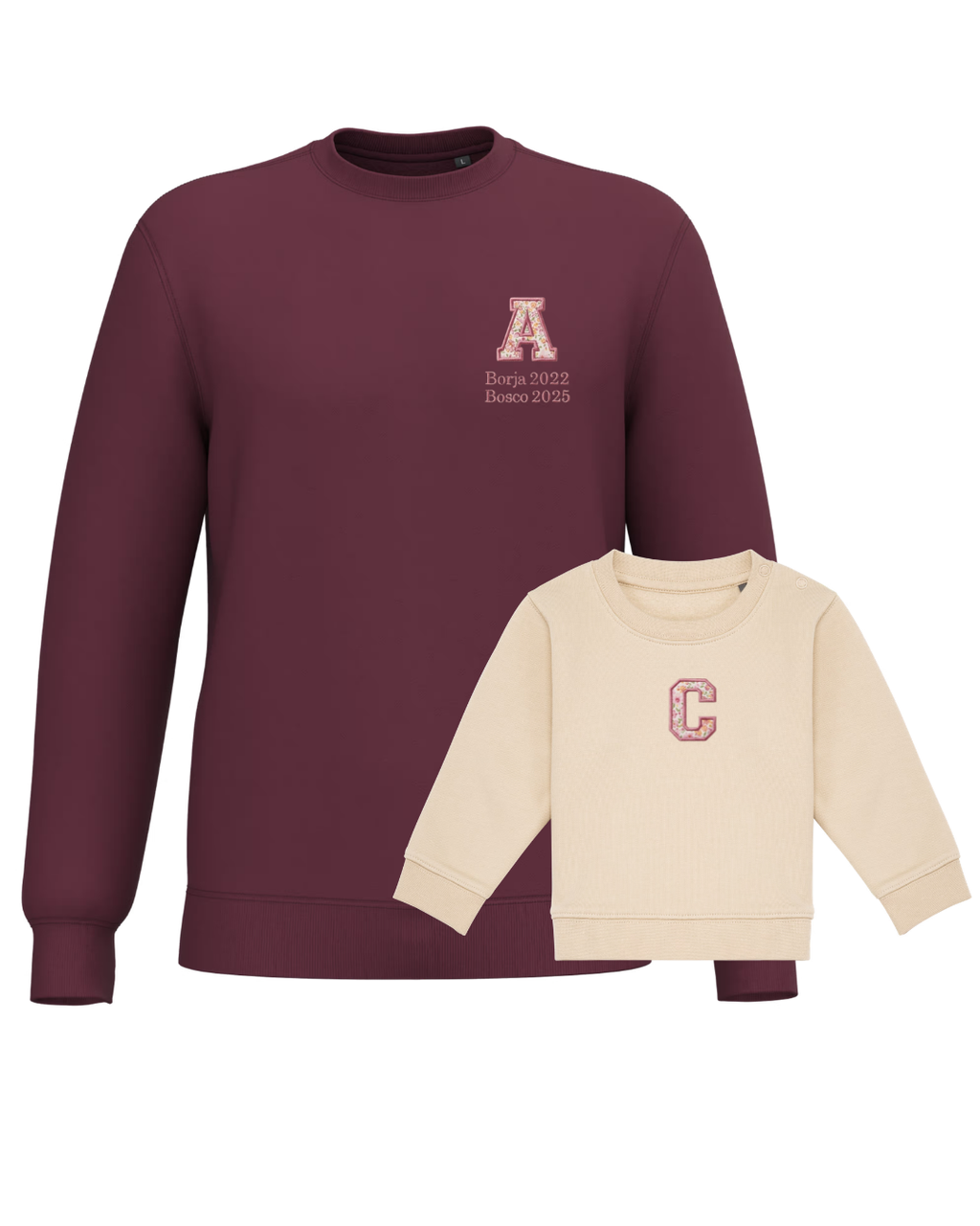 Pack mamá y bebé sudaderas Inicial (hasta 36 meses)