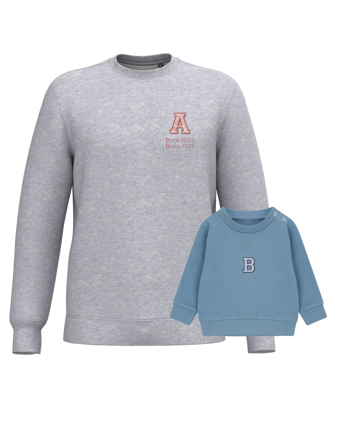 Pack mamá y bebé sudaderas Inicial (hasta 36 meses)